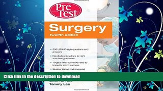 EBOOK ONLINE  Surgery Pre-Test Self-Assessment   Review, 12th Edition  GET PDF