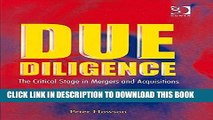 [PDF] Due Diligence: The Critical Stage in Mergers and Acquisitions Popular Colection