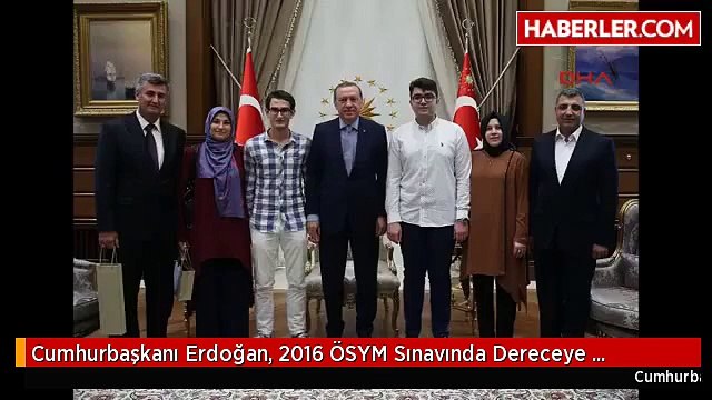 Cumhurbaşkanı Erdoğan, 2016 ÖSYM Sınavında Dereceye Giren Öğrencileri Kabul Etti