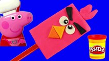 Play Doh Angry Birds Ice Cream along Peppa Pig Toys Fun videos for kids