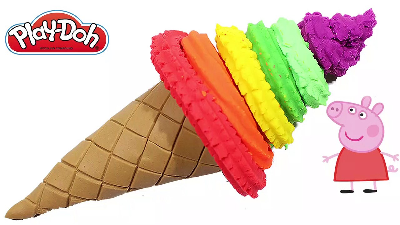 Play Doh Toys - Create Ice Cream frozen rainbow set play-doh super cool videos
