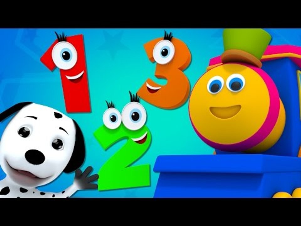 Bob The Train - bob the train | the numbers song | learn numbers 123 | nursery rhymes | 3d rhymes