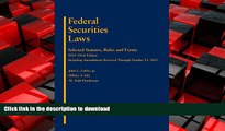 EBOOK ONLINE Federal Securities Laws: Selected Statutes, Rules and Forms 2015-2016 READ PDF BOOKS