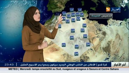 النشرة الجوية   أحوال الطقس ليوم الخميس 13 أكتوبر 2016