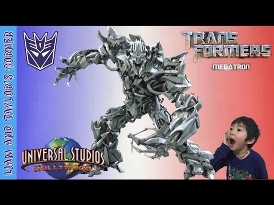 TRANSFORMERS Megatron at Universal Studios Hollywood | Liam and Taylor's Corner