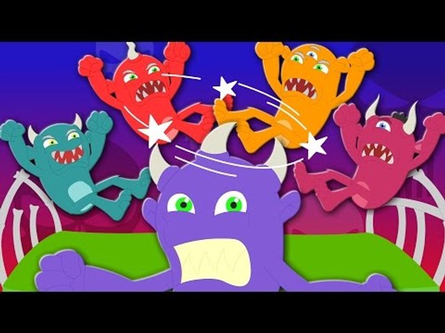 five little monsters | nursery rhymes | kids songs | children
