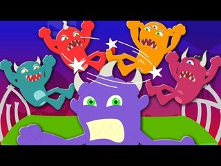 five little monsters | nursery rhymes | kids songs | children rhyme