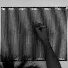 İlginç bir kara kalem çalışması