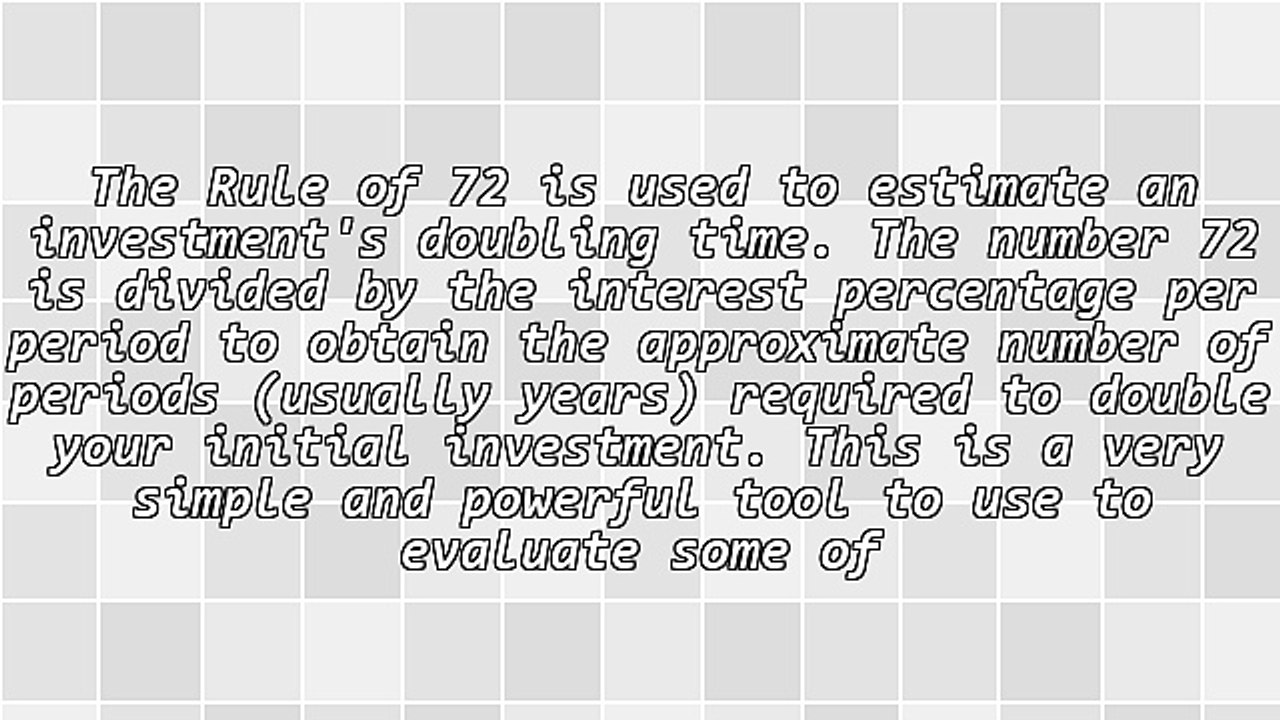 What Is the Rule of 72?