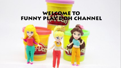 play doh dress up CINDERELLA bella aurora - Disney princess