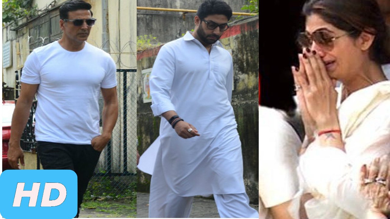 Akshay Kumar And Abhishek Bachchan Attends Shilpa Shetty's Father Funeral!
