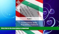 FAVORITE BOOK  Costituzione della Repubblica Italiana: Versione del 27 dicembre 1947 (Italian