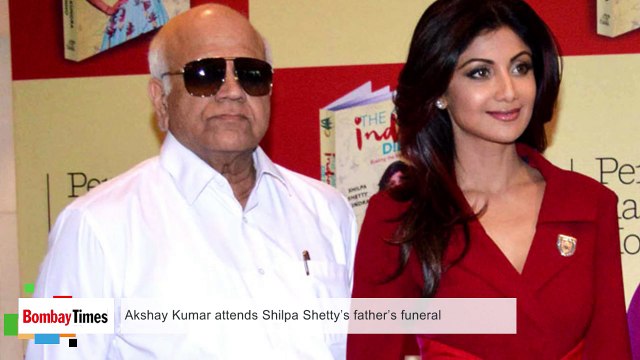 Akshay Kumar Attends Shilpa Shetty’s Father’s Funeral