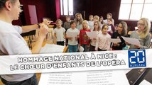 Hommage national à Nice : Répétition du chœur d’enfants de l’opéra