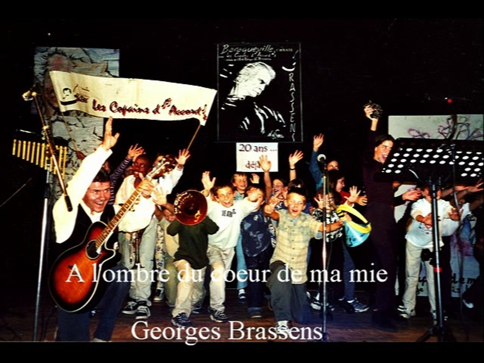 A l'ombre du coeur de ma mie  Brassens  Les copains d'accord's