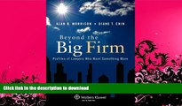 READ BOOK  Beyond the Big Firm: Profiles of Lawyers Who Want Something More (Introduction to Law