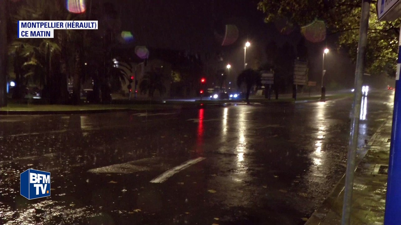 Les fortes pluies ont commencé à toucher l'Hérault