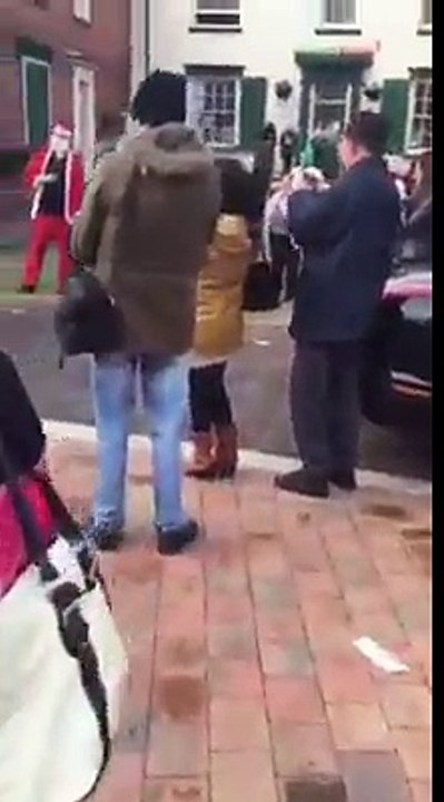3 old ladies dancing in the street