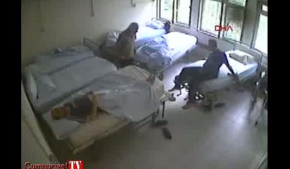 Hastanede dehşet anları... Ateşe verdi