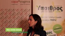 Project Manager at ECAF, Mrs. Paula Triviño-Tarrada, at Athens Copa Cogeca Congress 2016