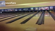 YouTuber attempts hardest shot in bowling