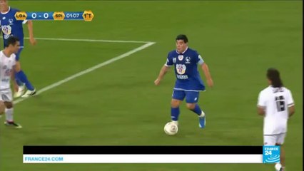 Football: Argentina legend Maradona clash with Veron... in a caritative game organised by Pope Francis!