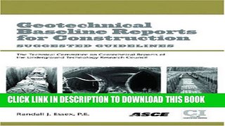 [PDF] Geotechnical Baseline Reports for Construction Full Online