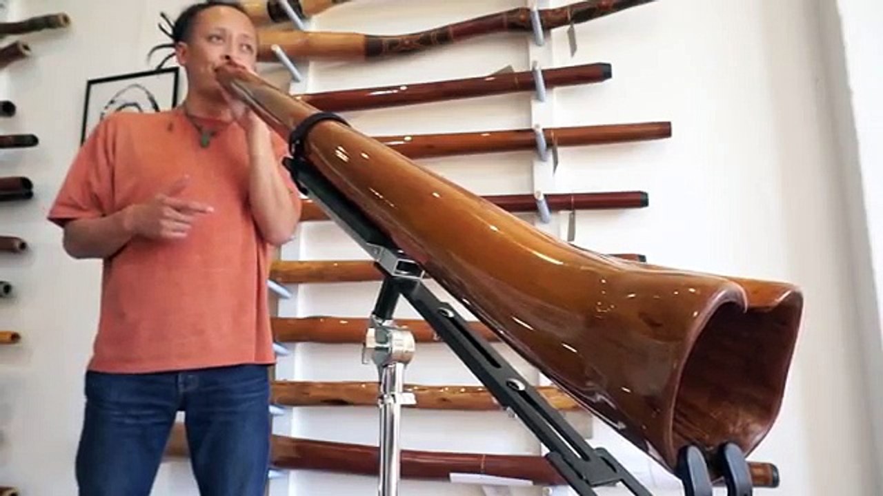 Blowie on the STIX Didgeridoo Demo video Blooper