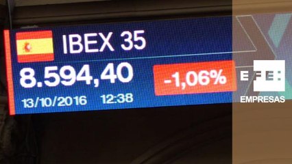 La banca lastra a la Bolsa, que pierde un 1,07% y la cota de los 8.600 puntos