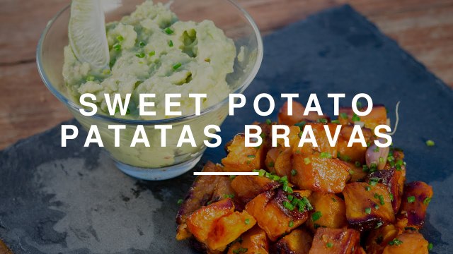 Healthy Sweet Potato Patatas Bravas w Anne-Marie | Madeleine Shaw | Wild Dish