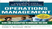 [PDF] The McGraw-Hill 36-Hour Course: Operations Management (McGraw-Hill 36-Hour Courses) Full