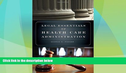 FAVORITE BOOK  Legal Essentials Of Health Care Administration