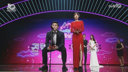 [tvN10어워즈] 'tvN의 노예' 권혁수,이세영 수상소감 빨리말하기 !