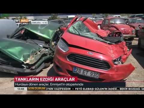 Tankların Ezdiği Araçlar - 15 Temmuz Darbe Girişimi - TRT Avaz