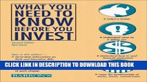 [Read PDF] What You Need to Know Before You Invest: An Introduction to the Stock Market and Other