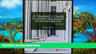 Deals in Books  A Student s Guide to Easements, Real Covenants and Equitable Servitudes  Premium