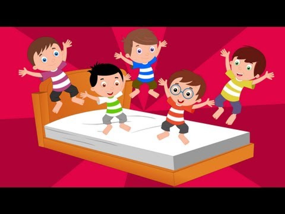 Five Little Monkeys | Jumping On The Bed | Kids TV - Dailymotion Video