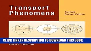 [PDF] Transport Phenomena, Revised 2nd Edition Popular Colection