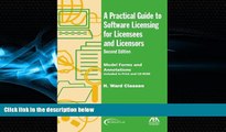 FAVORITE BOOK  A Practical Guide to Software Licensing for Licensees and Licensors: Model Forms