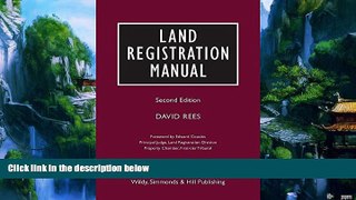 Big Deals  Land Registration Manual  Full Ebooks Best Seller