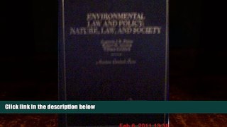 Books to Read  Environmental Law and Policy: A Coursebook on Nature, Law, and Society (American