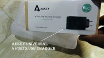 AUKEY Universal 4 Ports USB Charger Travel Wall Charger