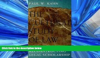 FREE PDF  The Cultural Study of Law: Reconstructing Legal Scholarship  BOOK ONLINE