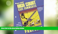 Must Have PDF  High Court Case Summaries on Property (keyed to Dukeminier, 5th)  Best Seller Books