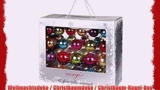 Weihnachtsdeko / Christbaumdeko / Christbaum-Kugel-Box 42tlg. bunt - (66309) vom deutschen