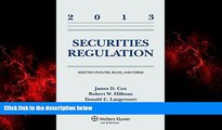 READ book  Securities Regulation: Selected Statutes Rules and Forms 2013 Supplement  FREE BOOOK