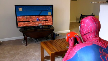 Real Life SPIDERMAN Video Game Challenge | Batman vs Spider-Man Games