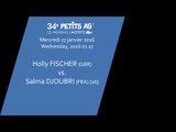 #3 Holly FISCHER (GBR) vs. Salma DJOUBRI (FRA) [16] - 2ème tour tableau final - Les Petits As 2016
