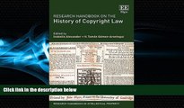 FAVORITE BOOK  Research Handbook on the History of Copyright Law (Research Handbooks in