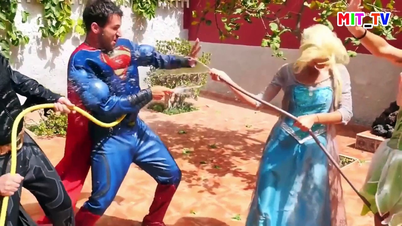Spiderman Frozen Elsa Baby Prank Snow White Superman and Hulk Anna Love Story Superhero in real life Mit TV